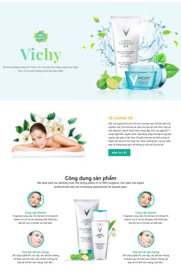 VICHY Landing page